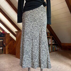 Size 10 - Jignet Sportswear New York Black and Tan Animal Print Skirt